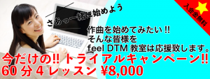 4レッスン8000円キャンペーン
